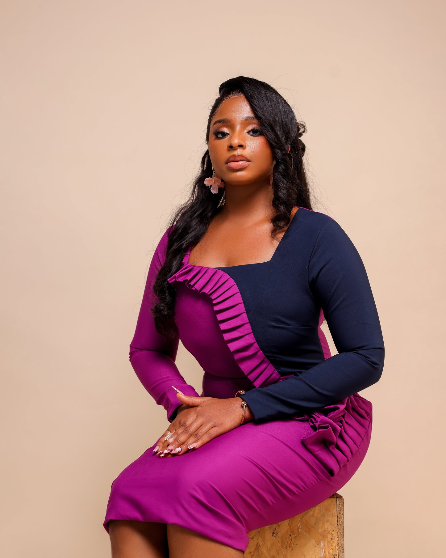 Zaria Two-Tone Dress