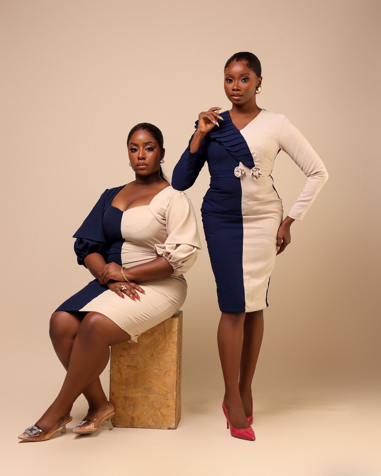 Ìsimi Two-Tone Dress