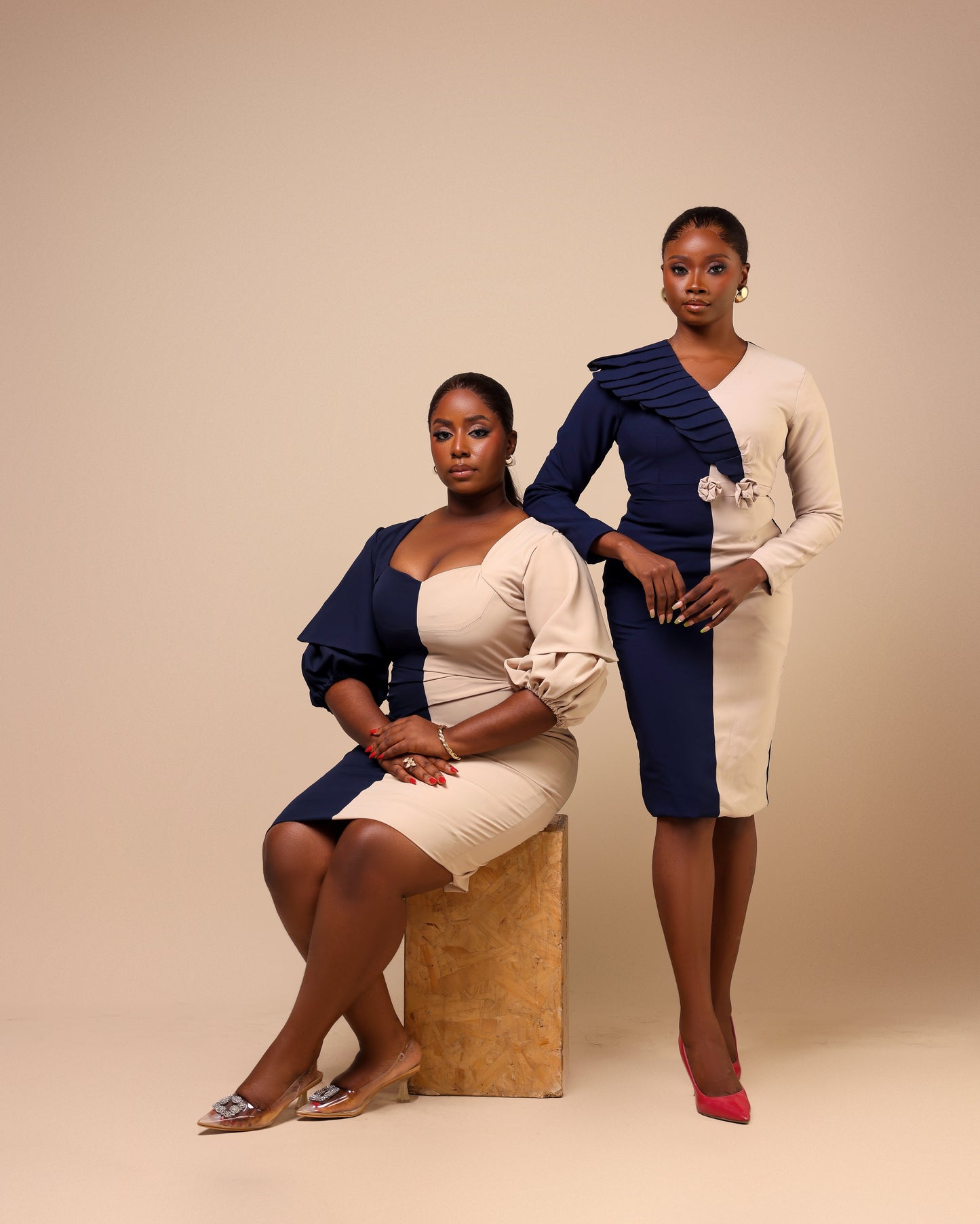 Ìsimi Two-Tone Dress
