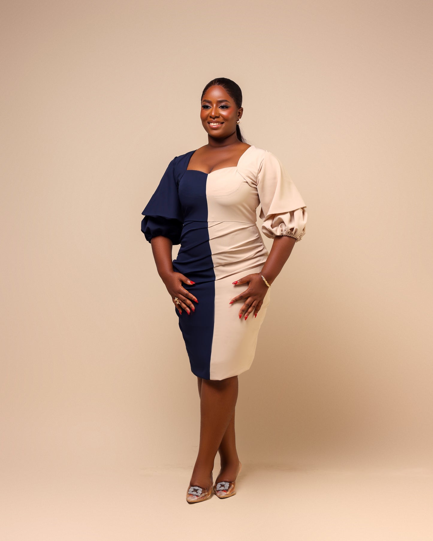 Ìsimi Two-Tone Dress