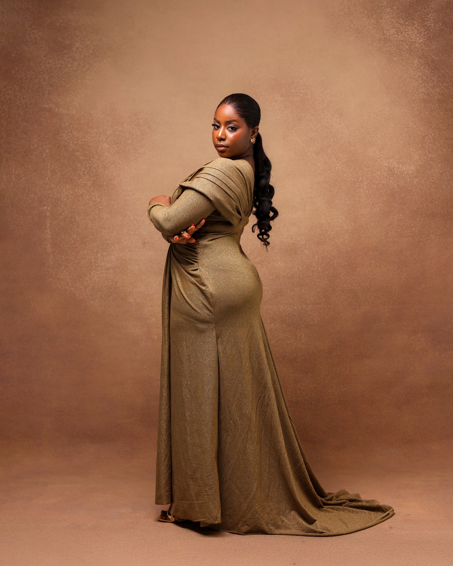 Ayò Fixed-Wrap Evening Dress