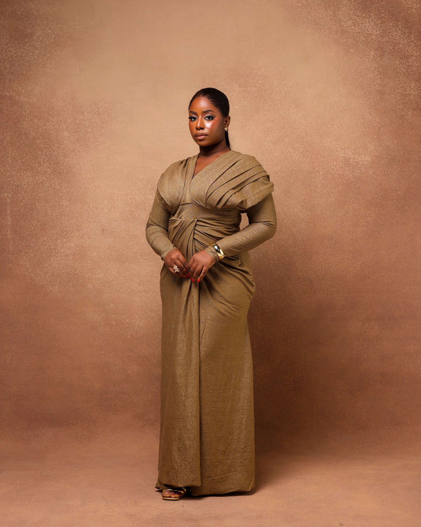 Ayò Fixed-Wrap Evening Dress