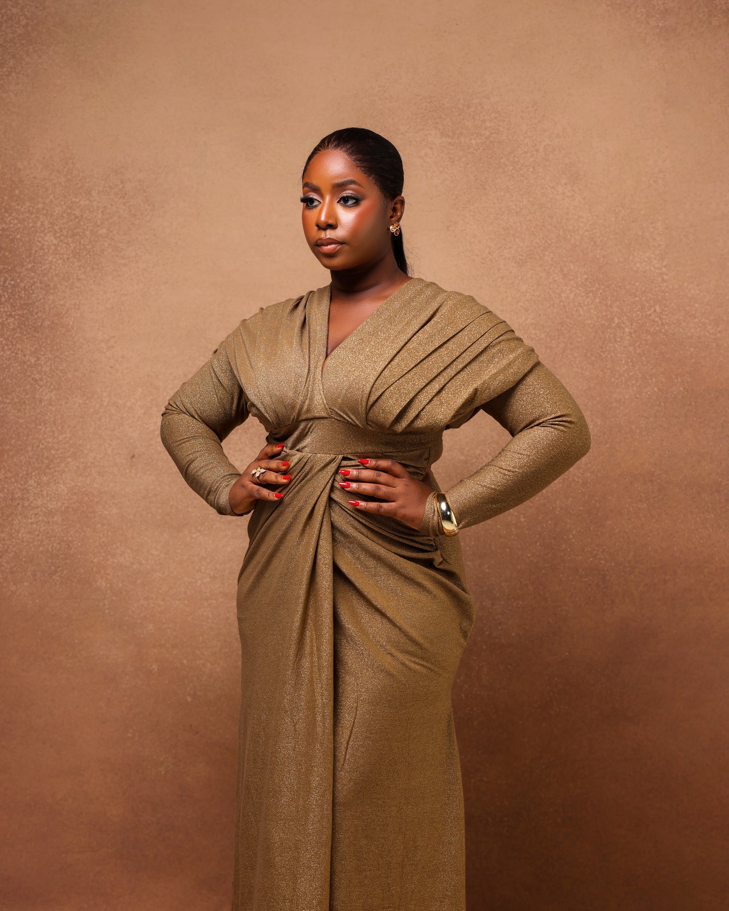 Ayò Fixed-Wrap Evening Dress