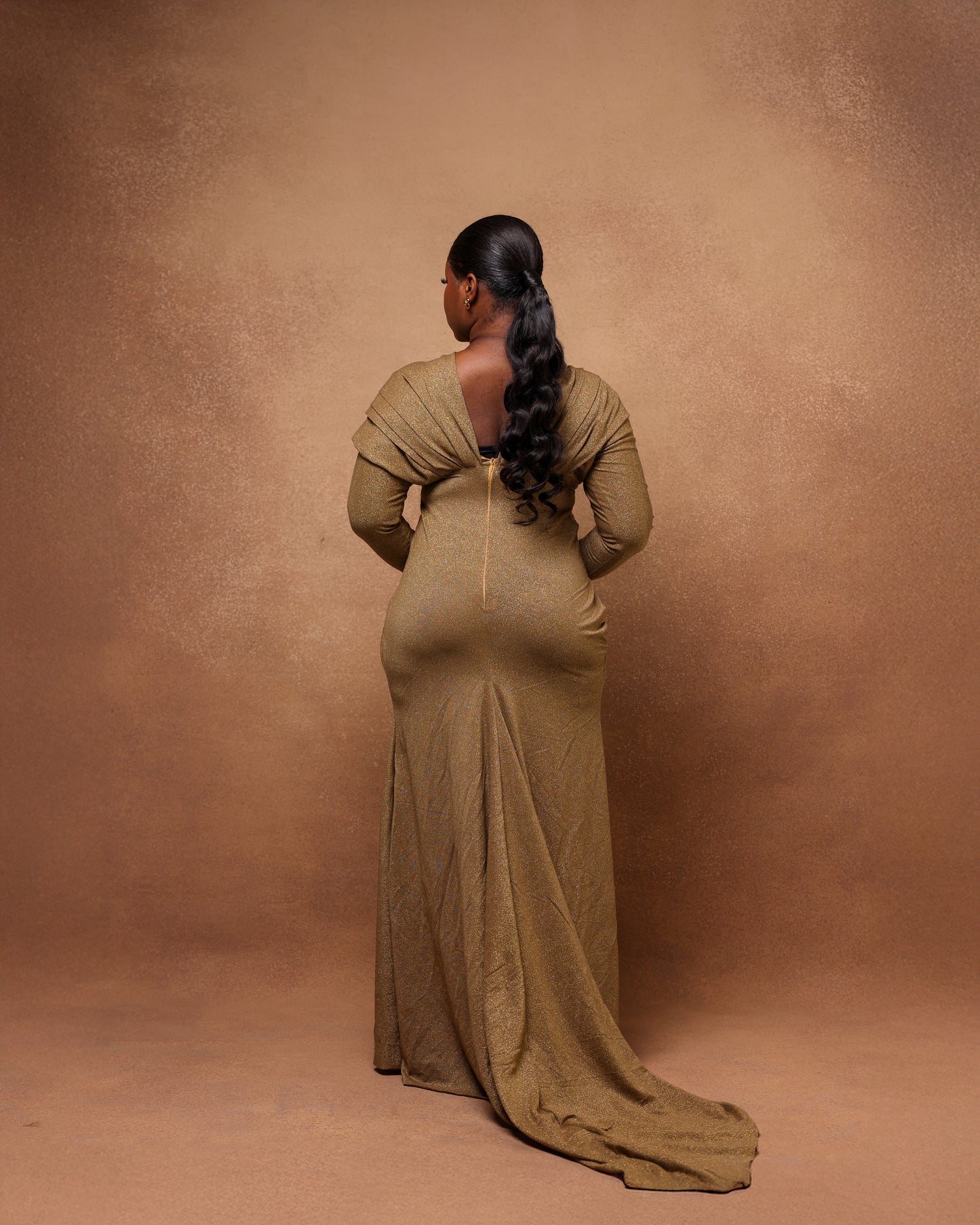 Ayò Fixed-Wrap Evening Dress