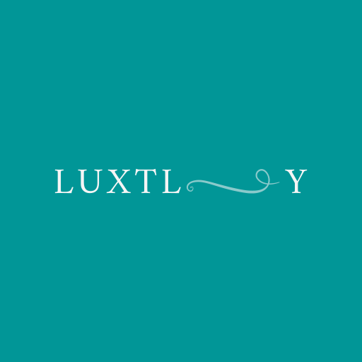 LUXTLEY Logo_ White on Teal BG