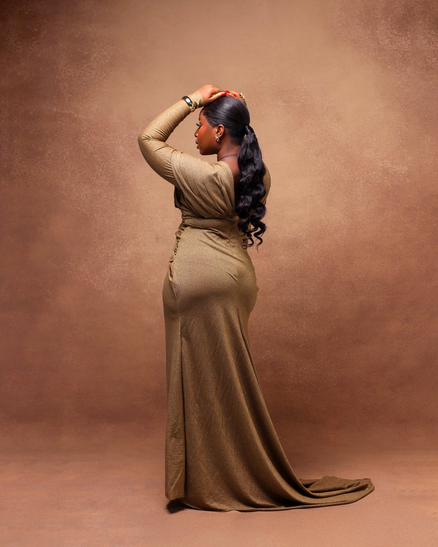 Ayò Fixed-Wrap Evening Dress